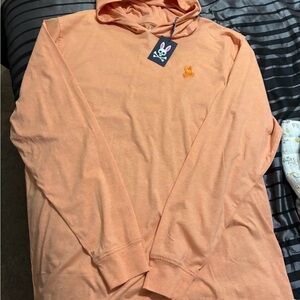 Men's Psycho Bunny Pullover Hoodie Long Sleeve Shirt Size (9) or XXL